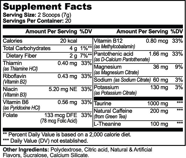 MEKLAU Energy Powder (Lychee Splash Energy) Vis Aeterna