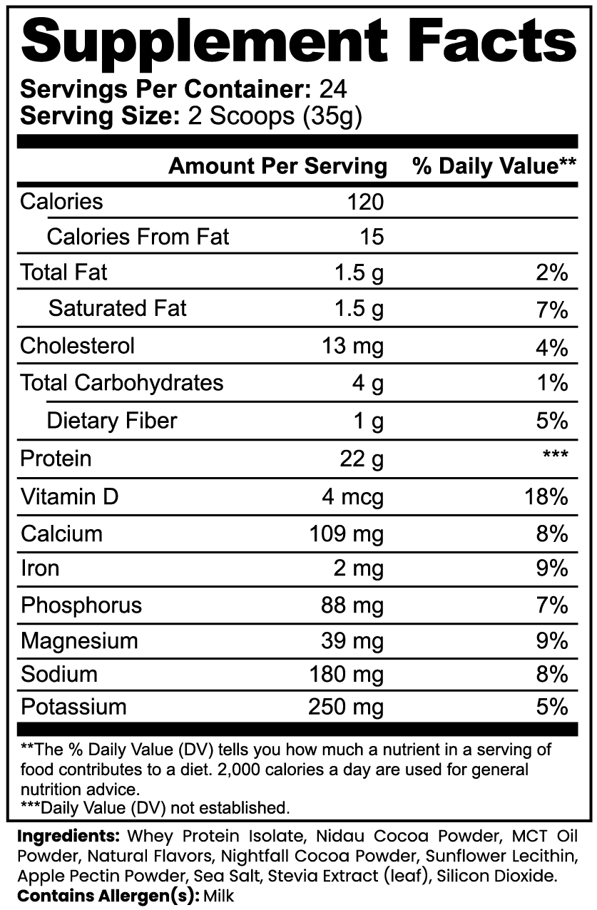 MEKLAU Advanced 100% Whey Protein Isolate (Chocolate) Vis Aeterna Sport
