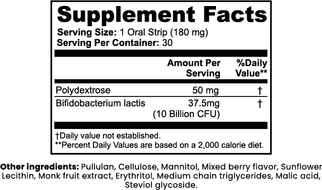 MEKLAU Probiotic + Metabolism Strips Vis Aeterna