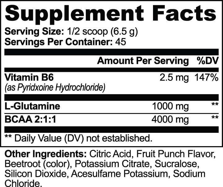 MEKLAU BCAA Shock Powder (Fruit Punch) Vis Aeterna