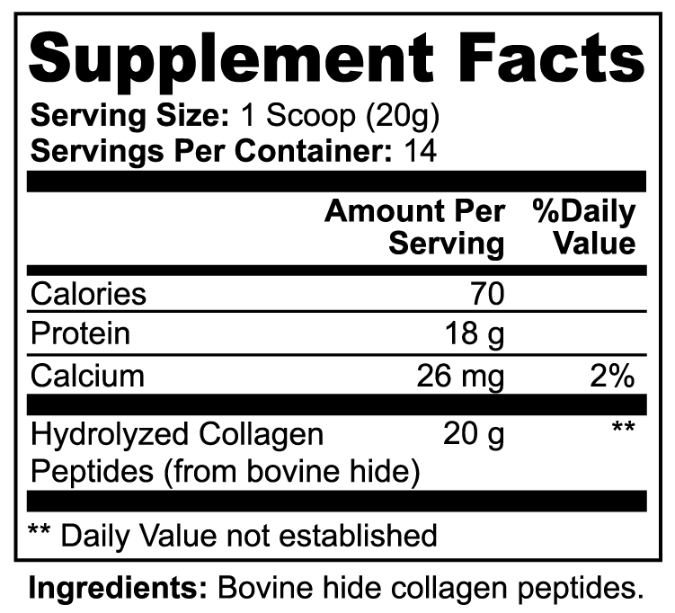 MEKLAU Grass-Fed Hydrolyzed Collagen Peptides Vis Aeterna