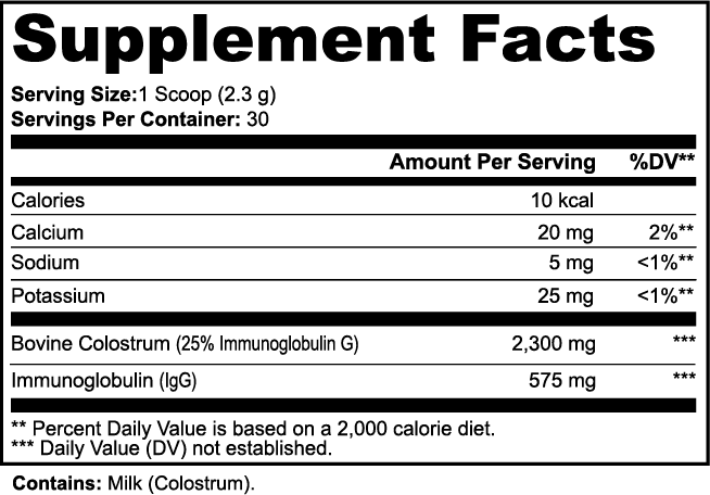 MEKLAU Colostrum Powder Vis Aeterna