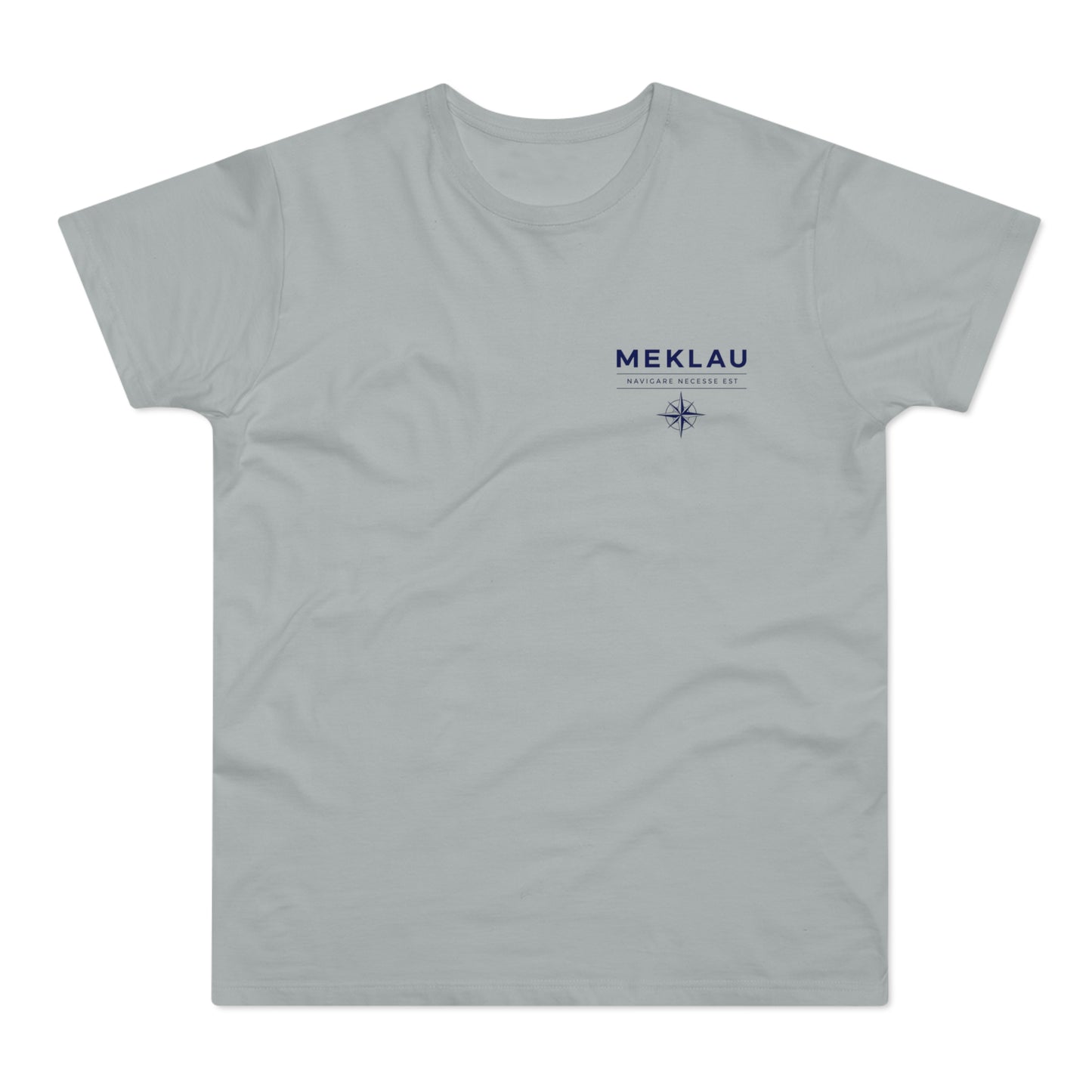 MEKLAU Compass T‑Shirt - Navigare Necesse Est Nautical Men's Tee