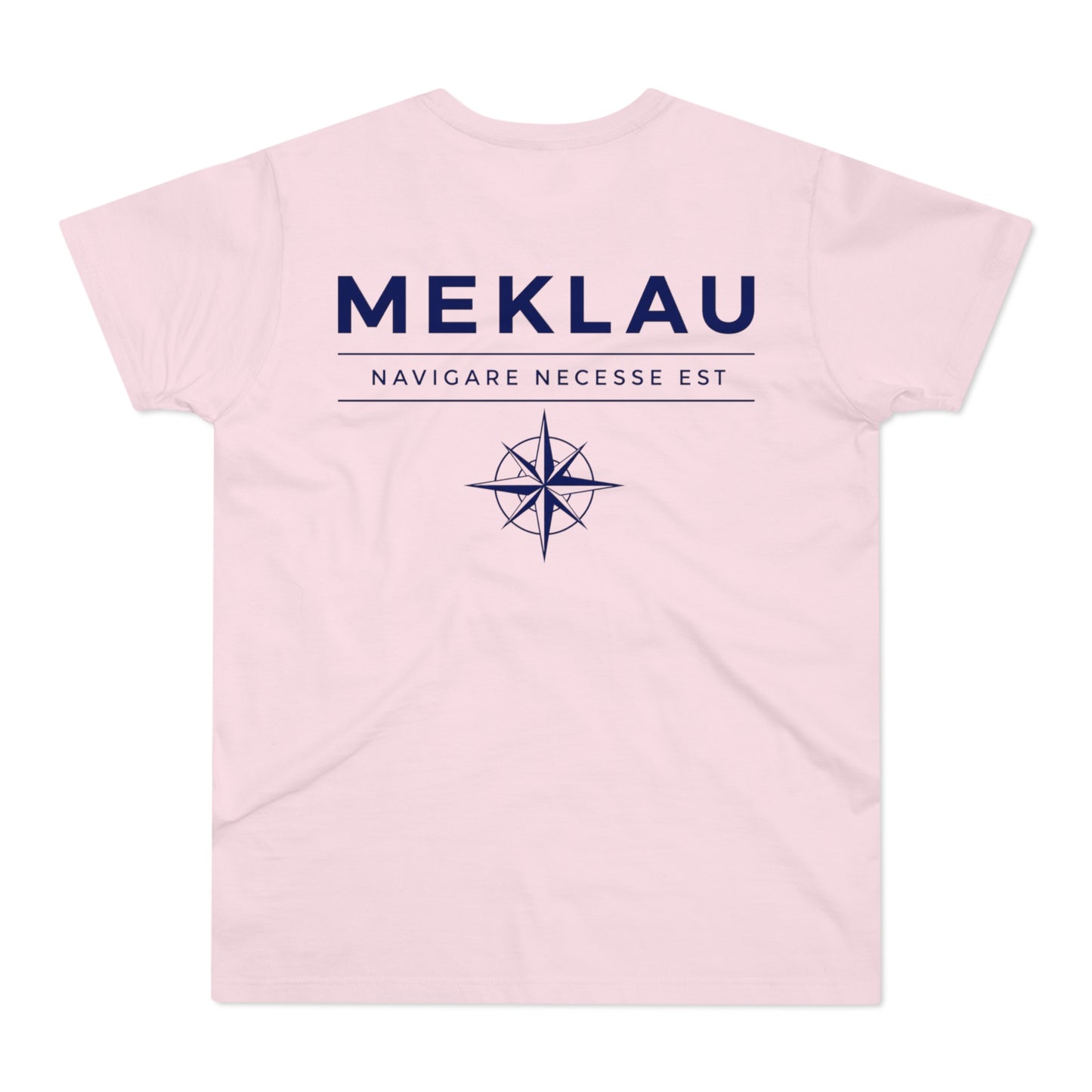 MEKLAU Compass T‑Shirt - Navigare Necesse Est Nautical Men's Tee