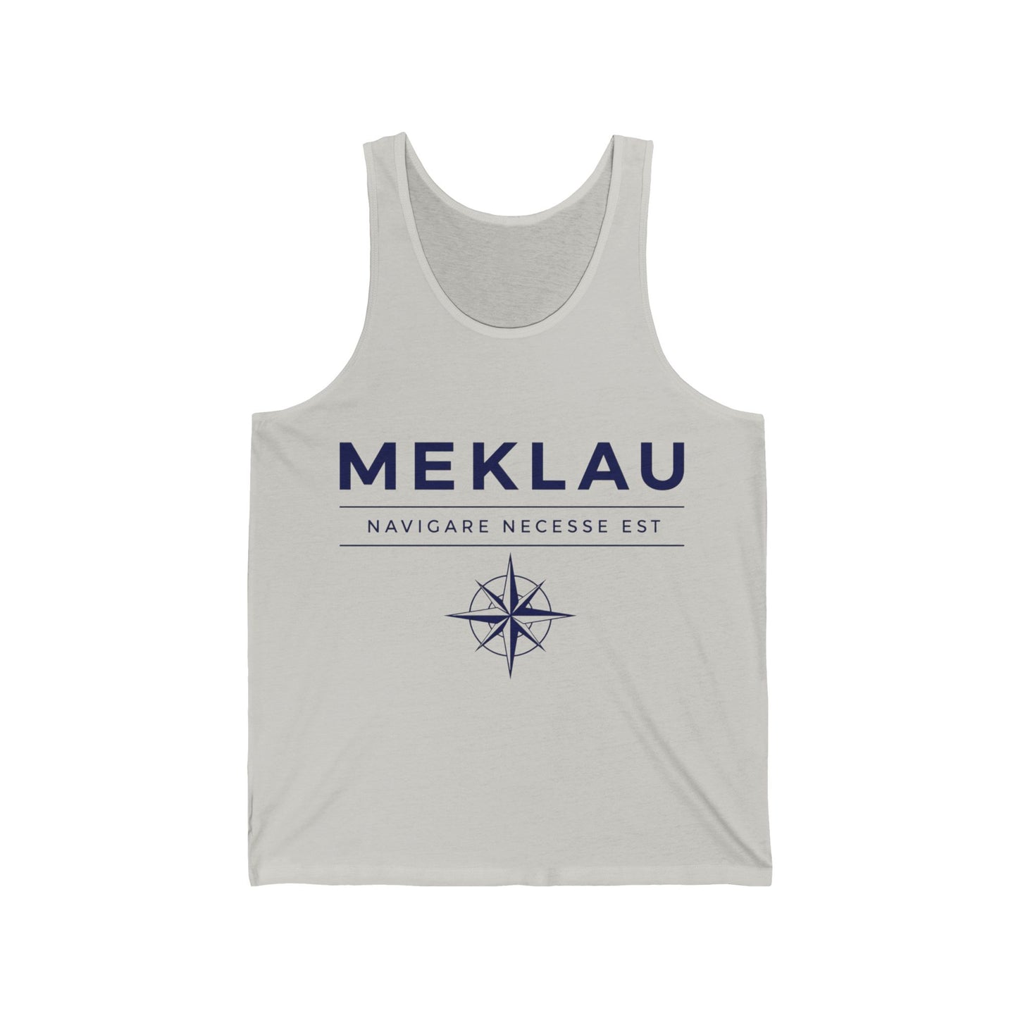 Meklau Compass Tank – 'Navicare Necessse Est' Nautical Graphic Tank Top