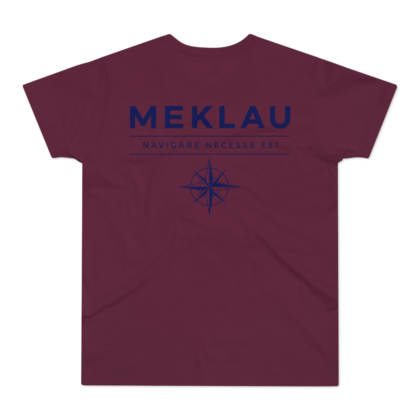 MEKLAU Compass T‑Shirt - Navigare Necesse Est Nautical Men's Tee