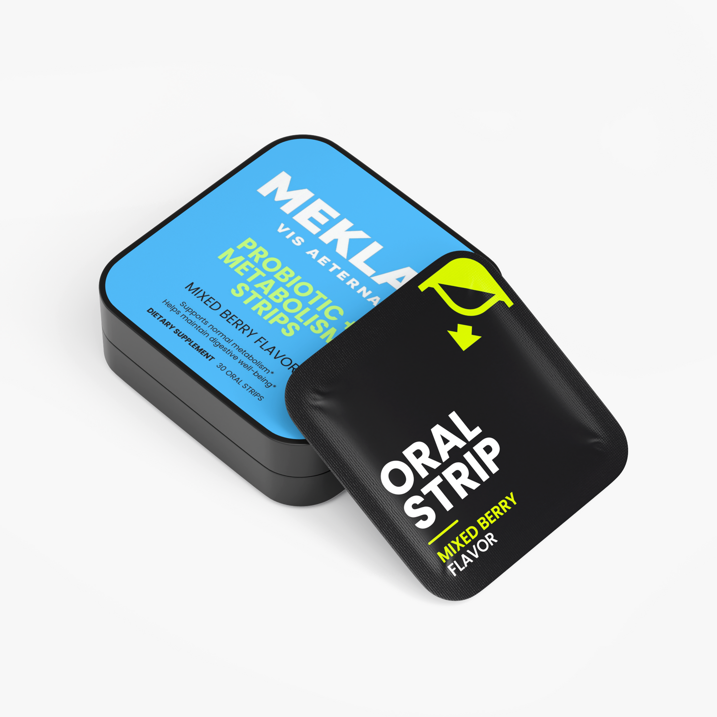 MEKLAU Probiotic + Metabolism Strips Vis Aeterna