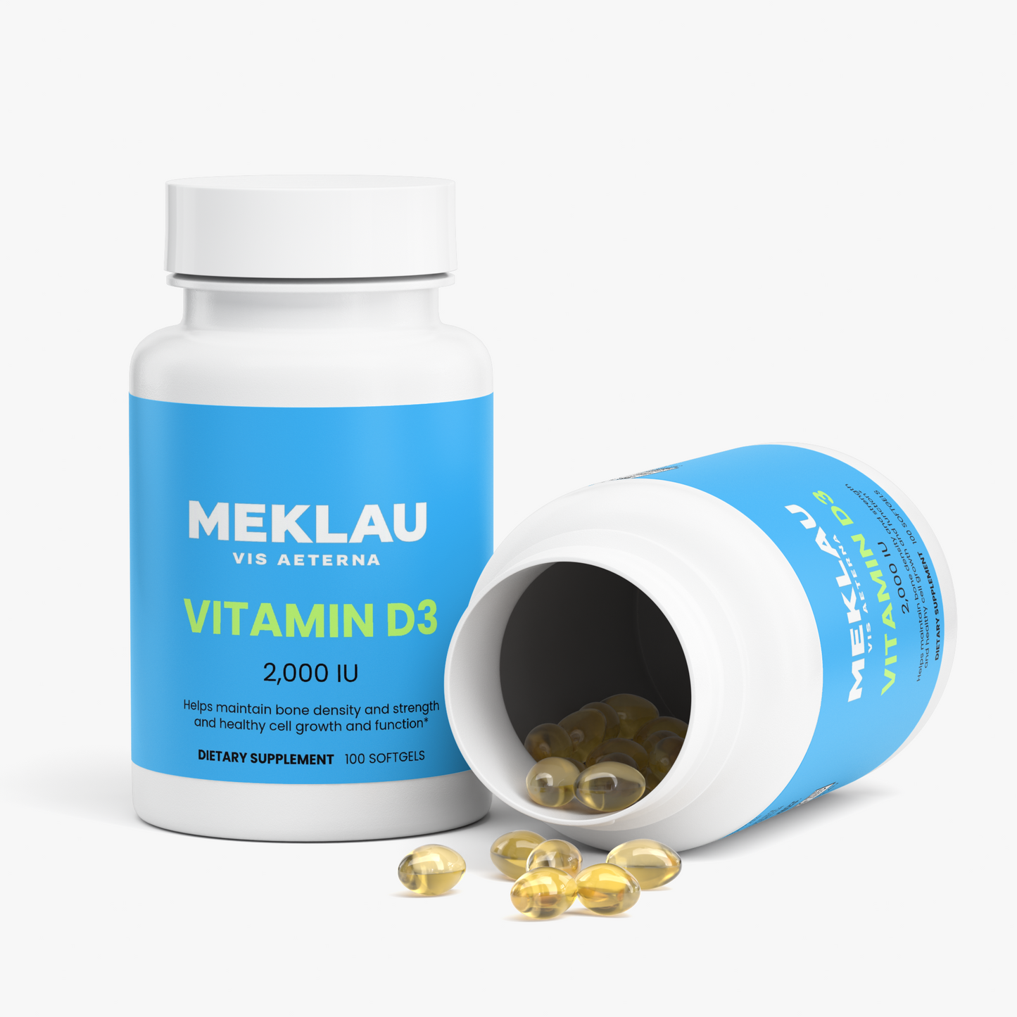 MEKLAU Vitamin D3 2,000 IU Vis Aeterna