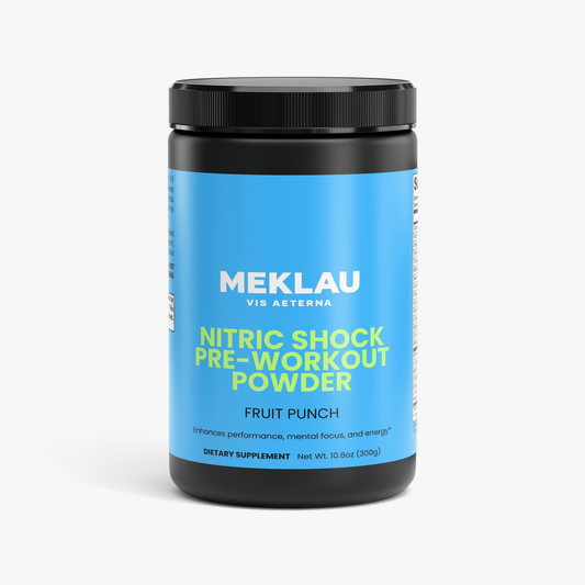 MEKLAU Nitric Shock Pre-Workout Powder (Fruit Punch) Vis Aeterna