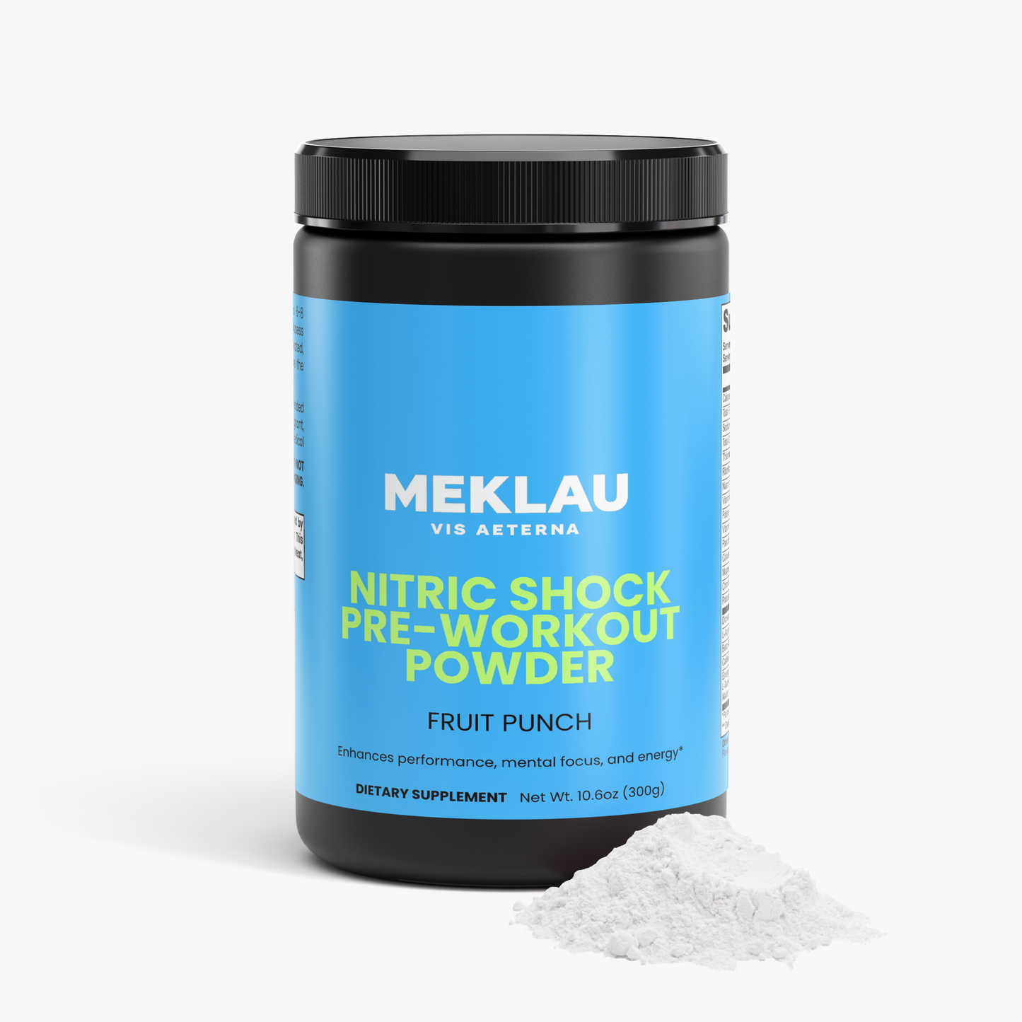MEKLAU Nitric Shock Pre-Workout Powder (Fruit Punch) Vis Aeterna