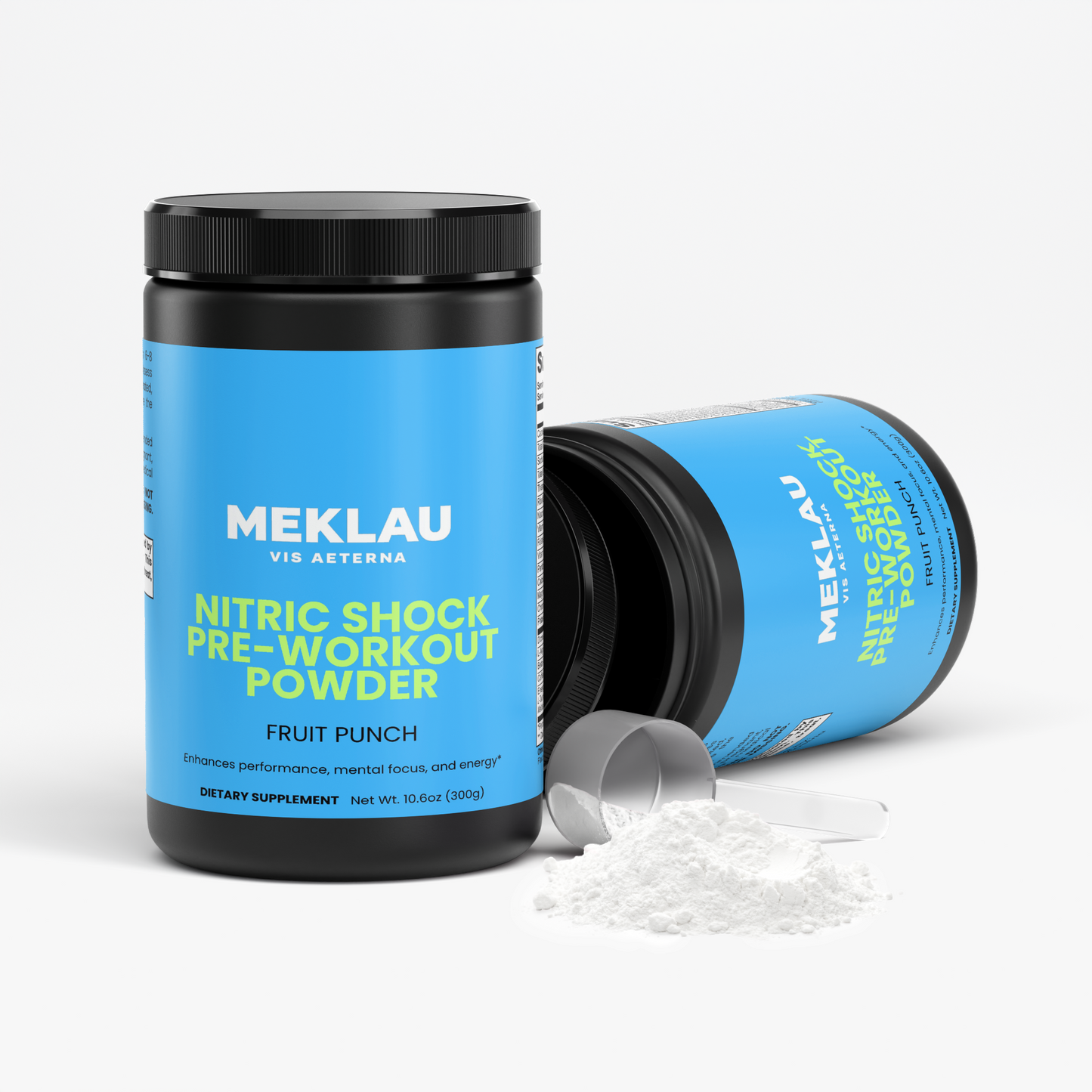 MEKLAU Nitric Shock Pre-Workout Powder (Fruit Punch) Vis Aeterna