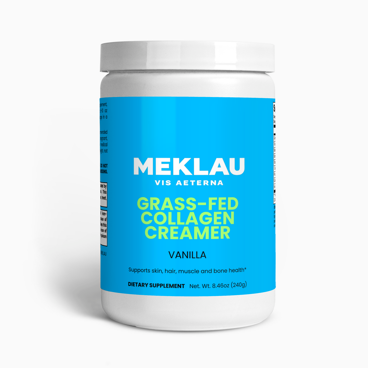 MEKLAU Grass-Fed Collagen Creamer (Vanilla) Vis Aeterna