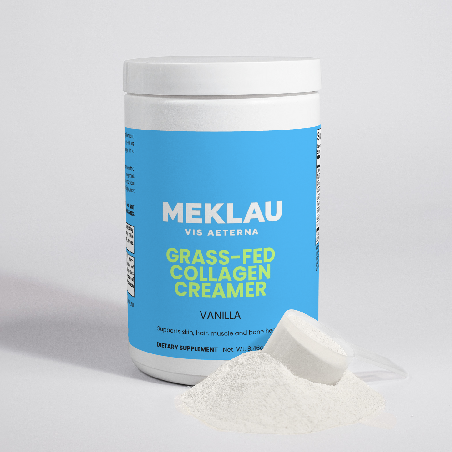 MEKLAU Grass-Fed Collagen Creamer (Vanilla) Vis Aeterna