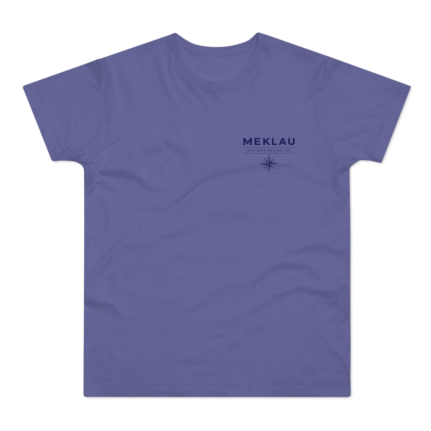 MEKLAU Compass T‑Shirt - Navigare Necesse Est Nautical Men's Tee