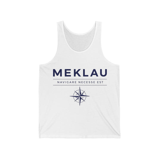 Meklau Compass Tank – 'Navicare Necessse Est' Nautical Graphic Tank Top