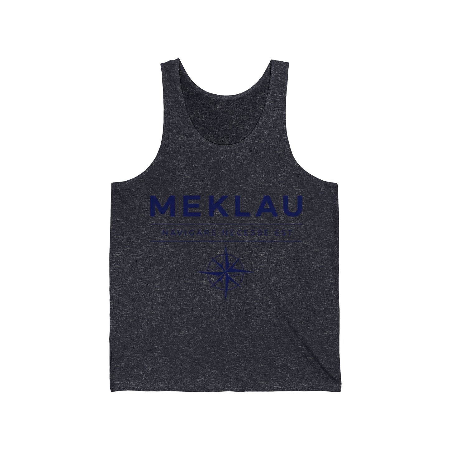 Meklau Compass Tank – 'Navicare Necessse Est' Nautical Graphic Tank Top