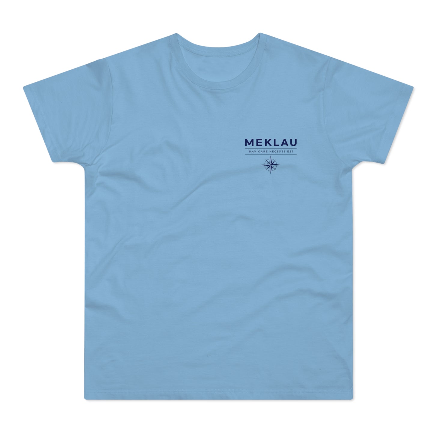 MEKLAU Compass T‑Shirt - Navigare Necesse Est Nautical Men's Tee