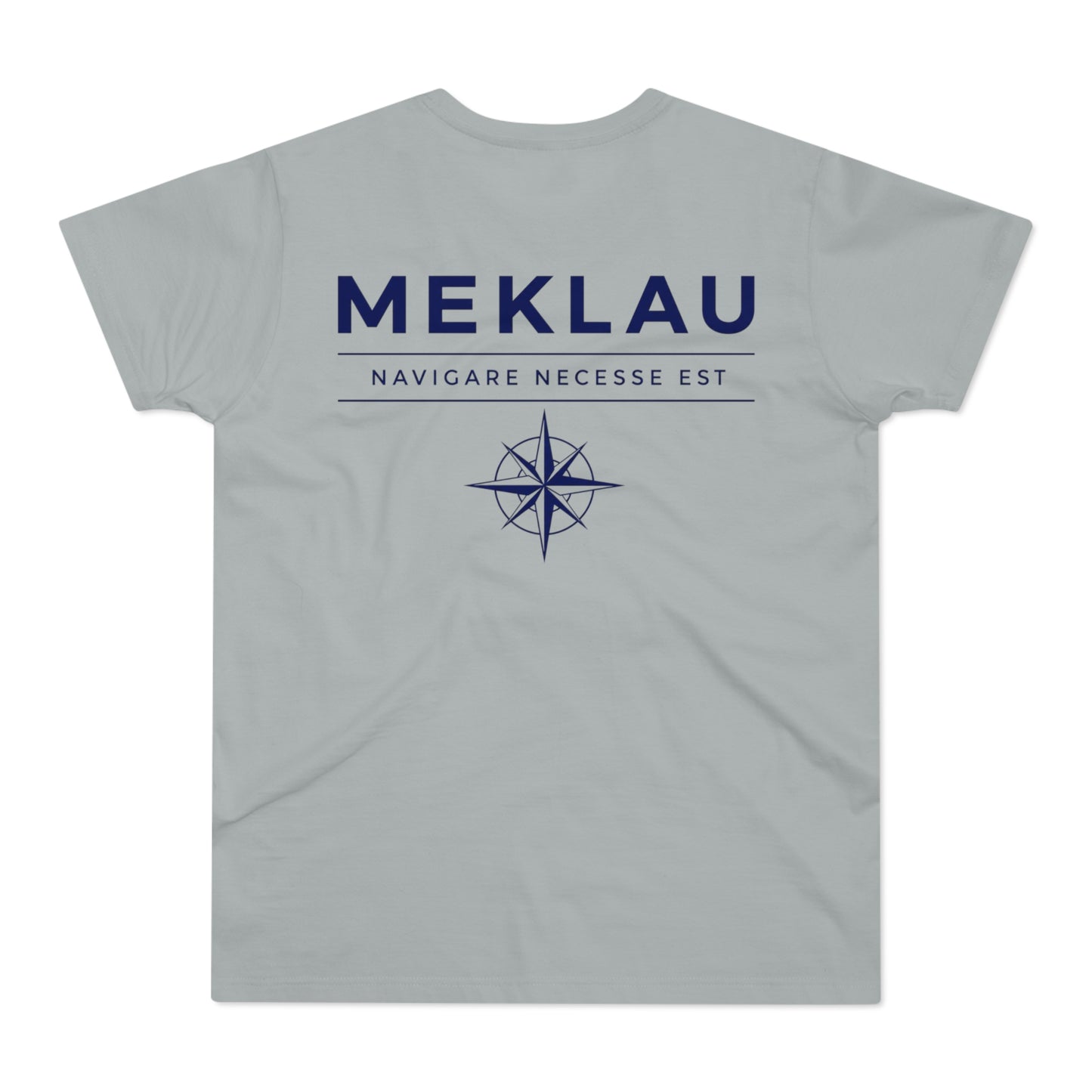 MEKLAU Compass T‑Shirt - Navigare Necesse Est Nautical Men's Tee