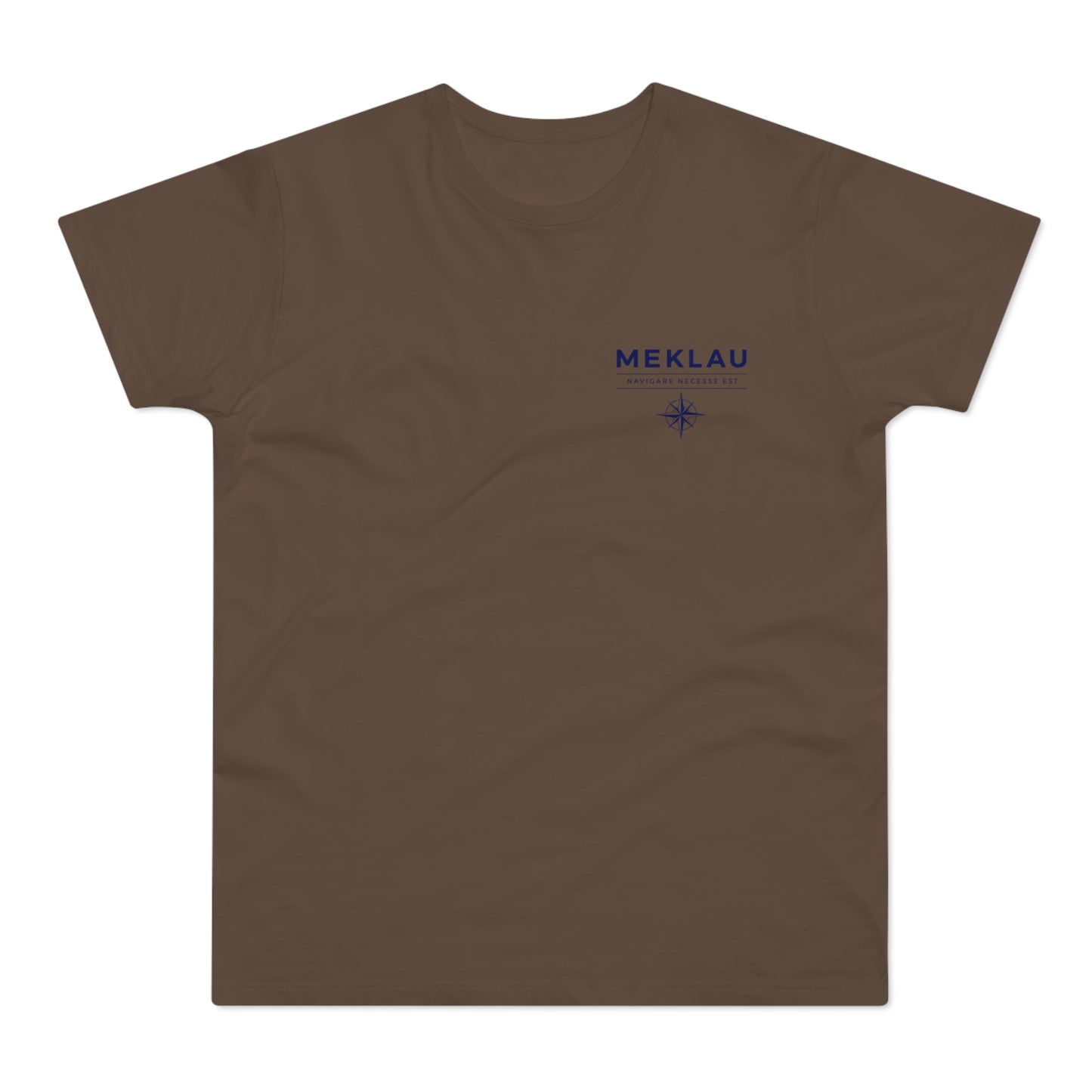 MEKLAU Compass T‑Shirt - Navigare Necesse Est Nautical Men's Tee