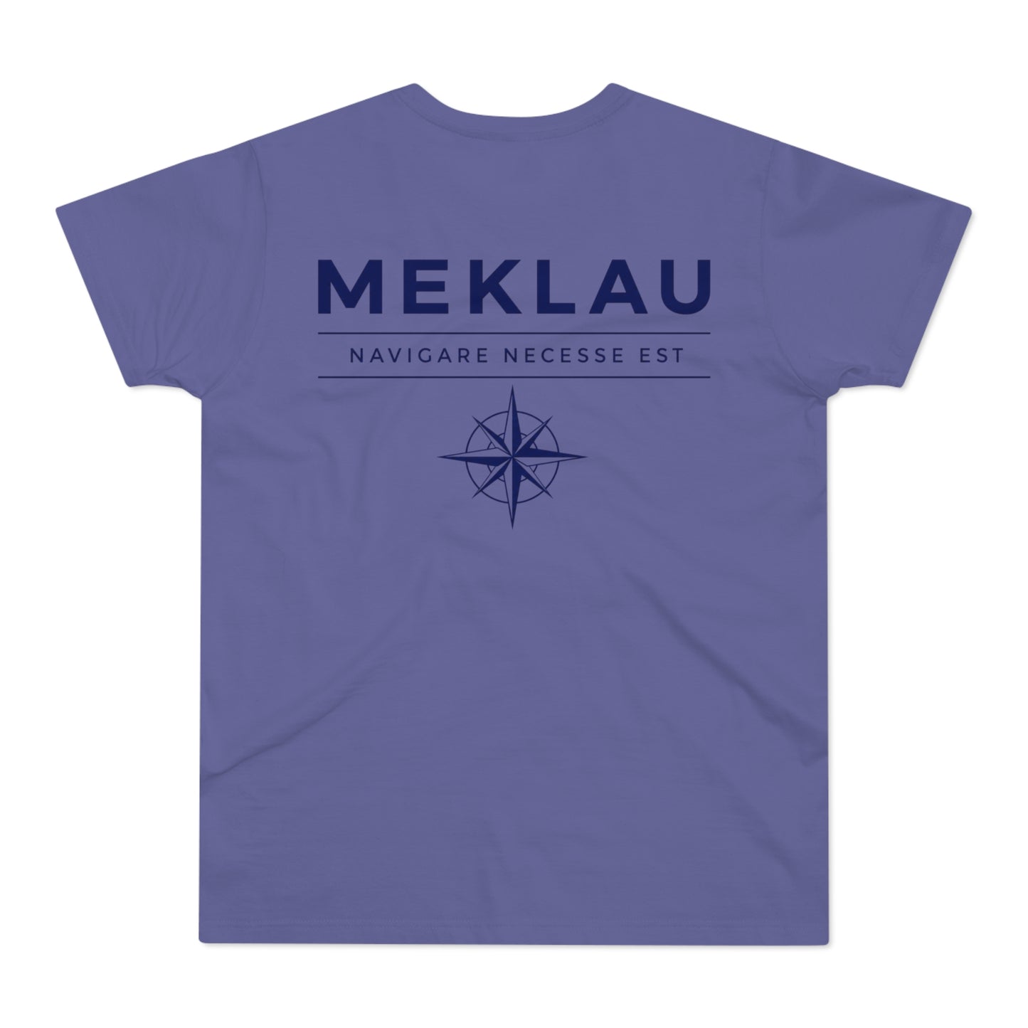 MEKLAU Compass T‑Shirt - Navigare Necesse Est Nautical Men's Tee