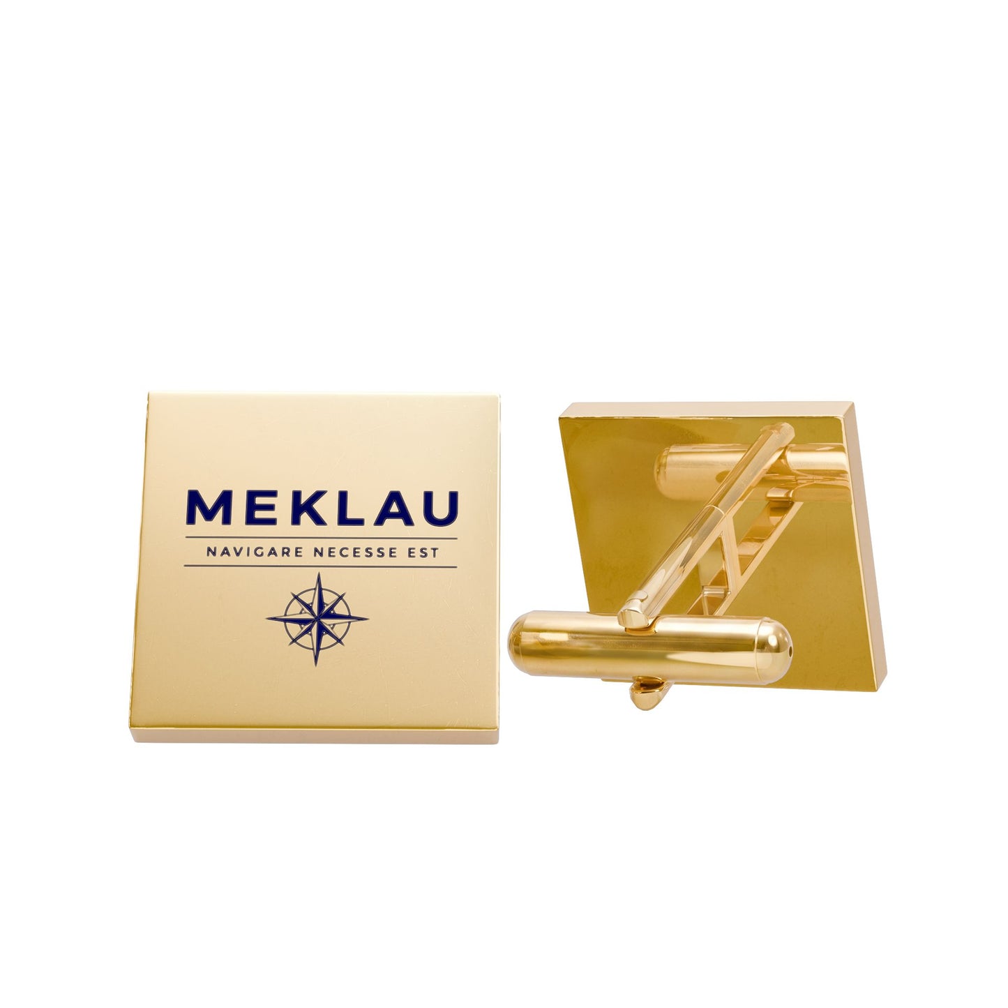 MEKLAU Square Cufflinks - Engraved Formal Accessories
