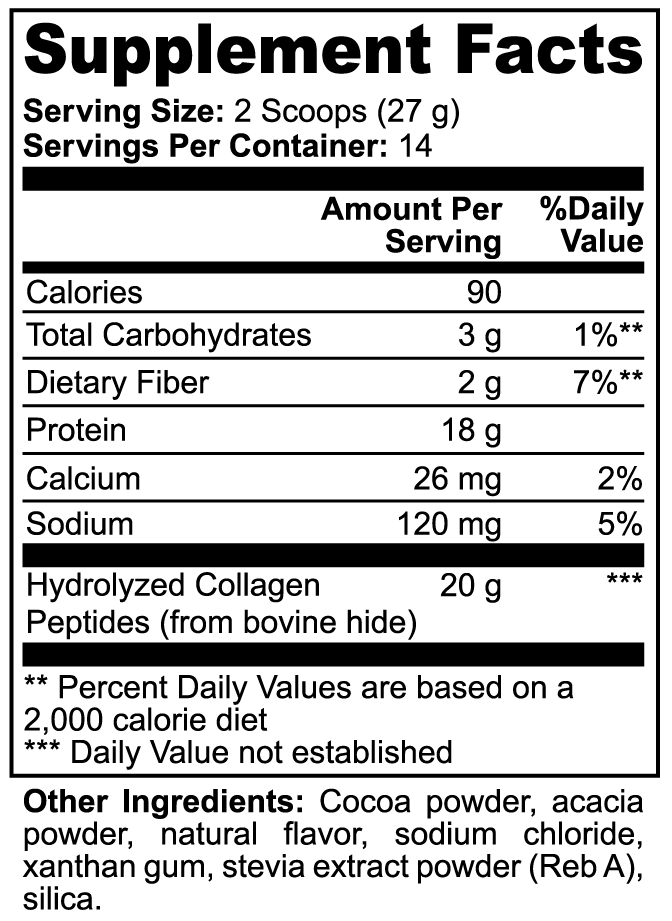MEKLAU Grass-Fed Collagen Peptides Powder (Chocolate) Vis Aeterna