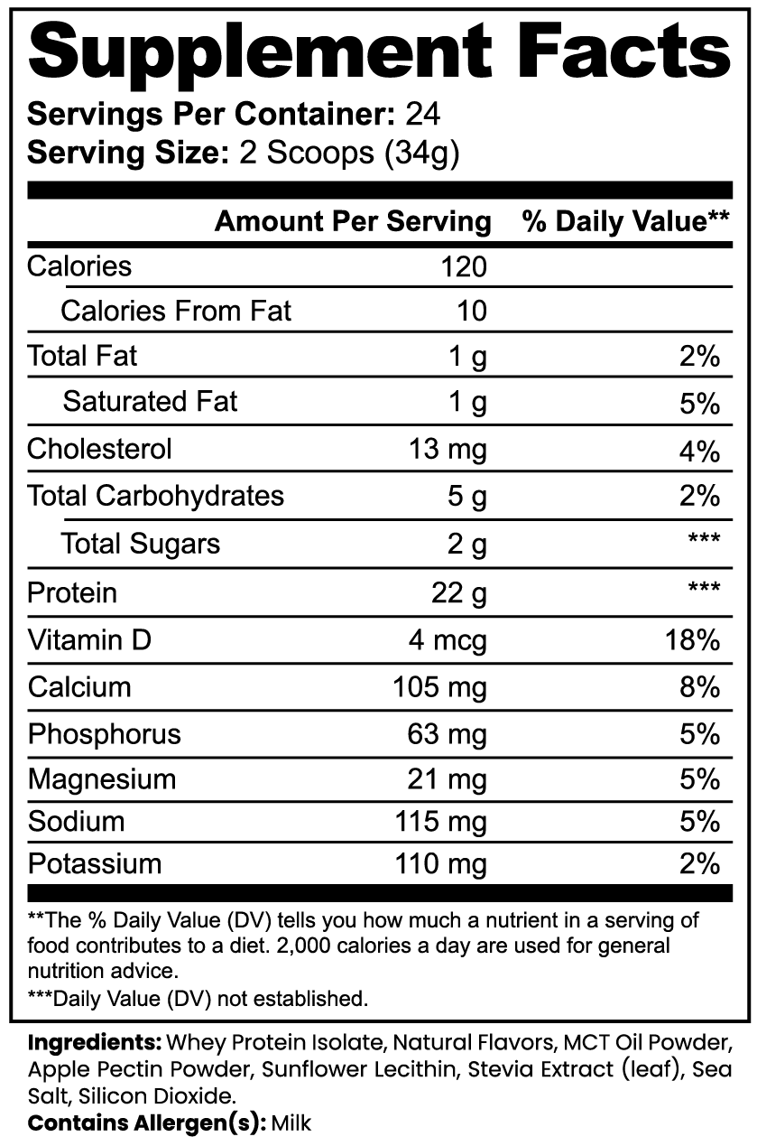 MEKLAU Advanced 100% Whey Protein Isolate (Vanilla) Vis Aeterna