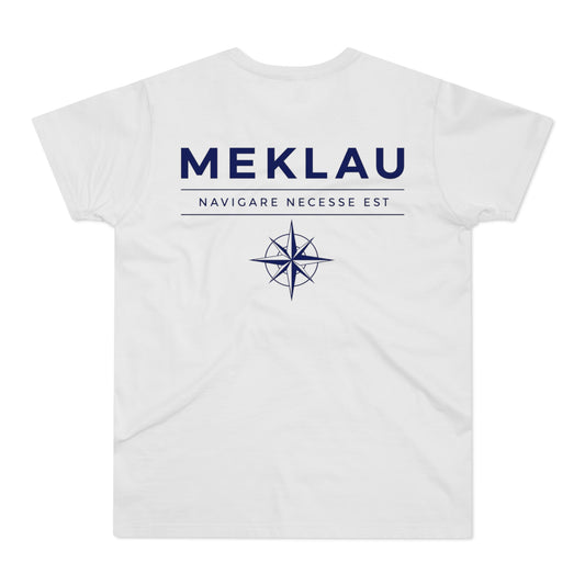 MEKLAU Compass T‑Shirt - Navigare Necesse Est Nautical Men's Tee