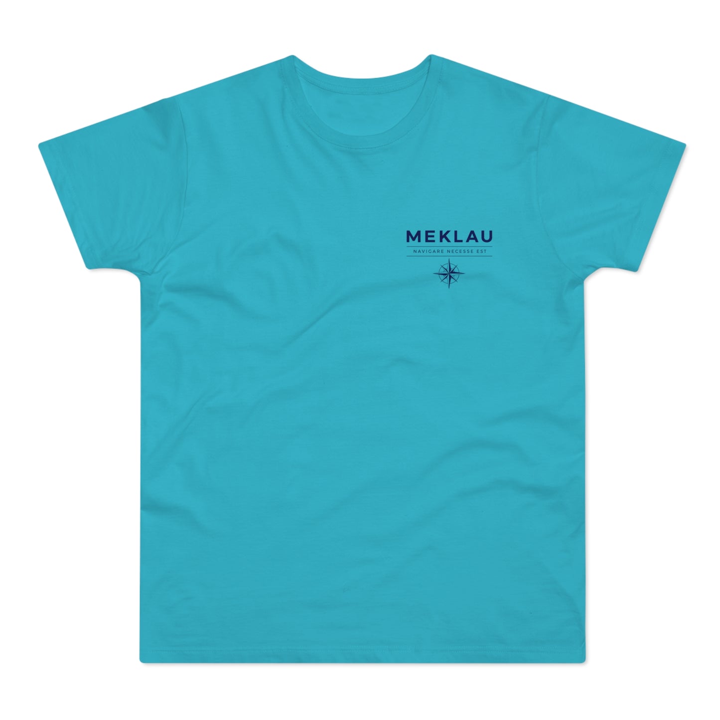 MEKLAU Compass T‑Shirt - Navigare Necesse Est Nautical Men's Tee