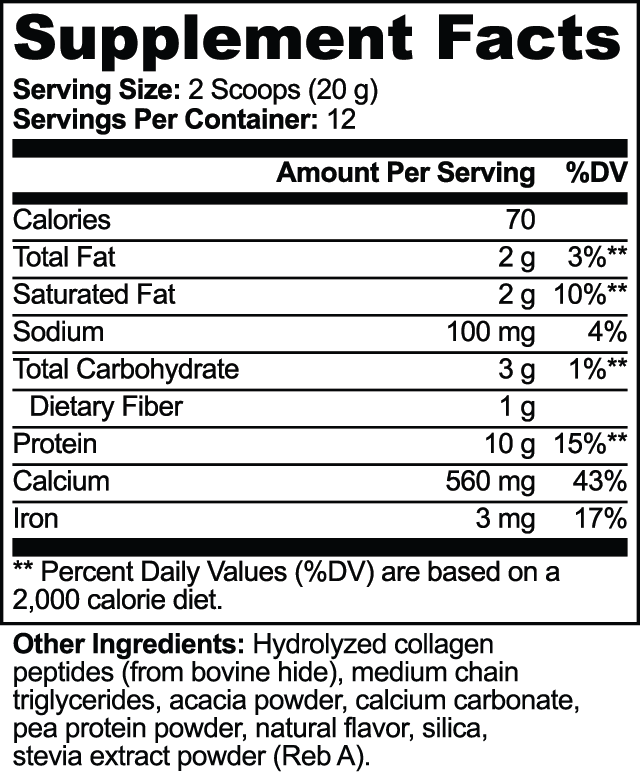 MEKLAU Grass-Fed Collagen Creamer (Vanilla) Vis Aeterna