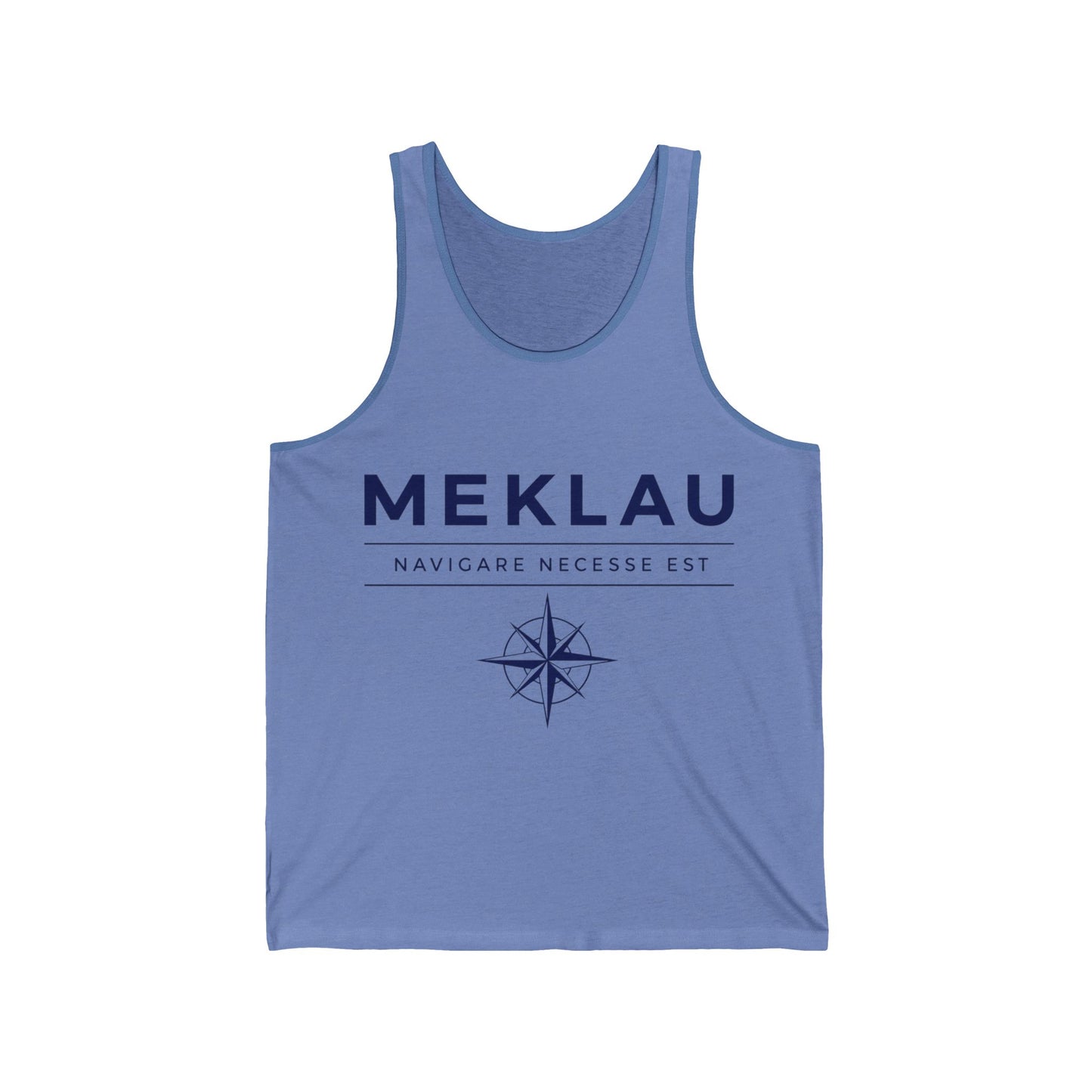 Meklau Compass Tank – 'Navicare Necessse Est' Nautical Graphic Tank Top