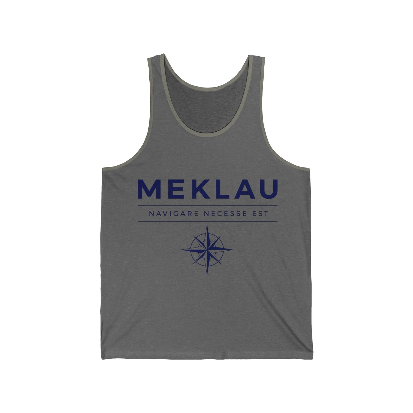 Meklau Compass Tank – 'Navicare Necessse Est' Nautical Graphic Tank Top