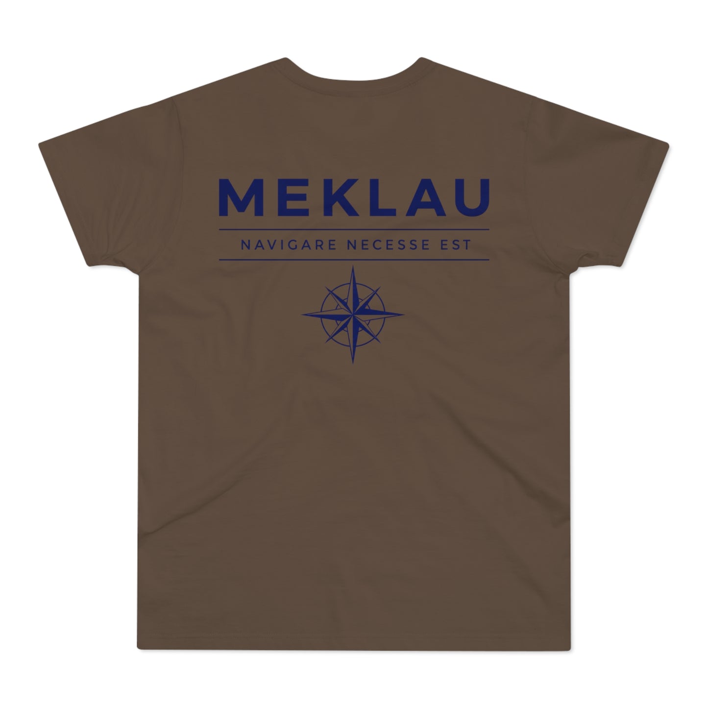 MEKLAU Compass T‑Shirt - Navigare Necesse Est Nautical Men's Tee