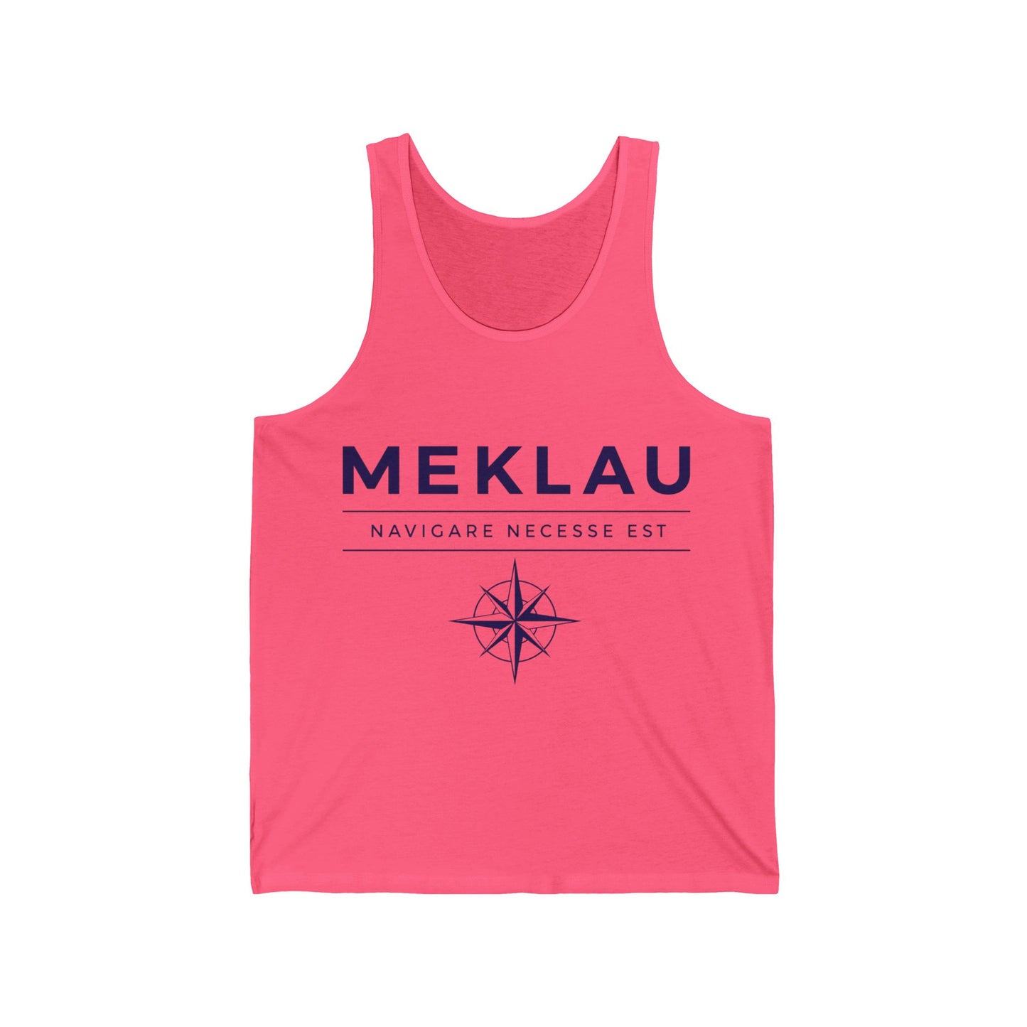 Meklau Compass Tank – 'Navicare Necessse Est' Nautical Graphic Tank Top