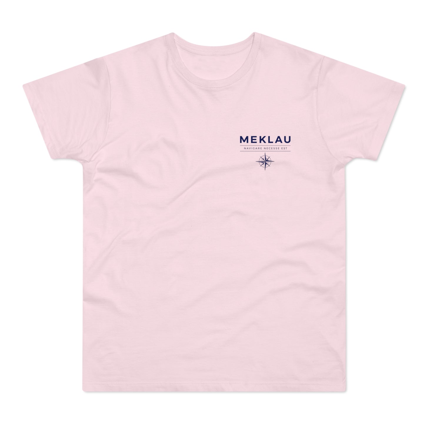 MEKLAU Compass T‑Shirt - Navigare Necesse Est Nautical Men's Tee