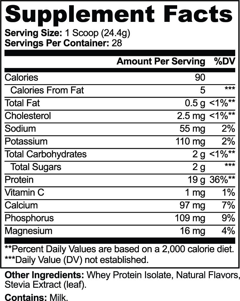 MEKLAU Pure3 100% Whey Protein Isolate (Vanilla) Vis Aeterna
